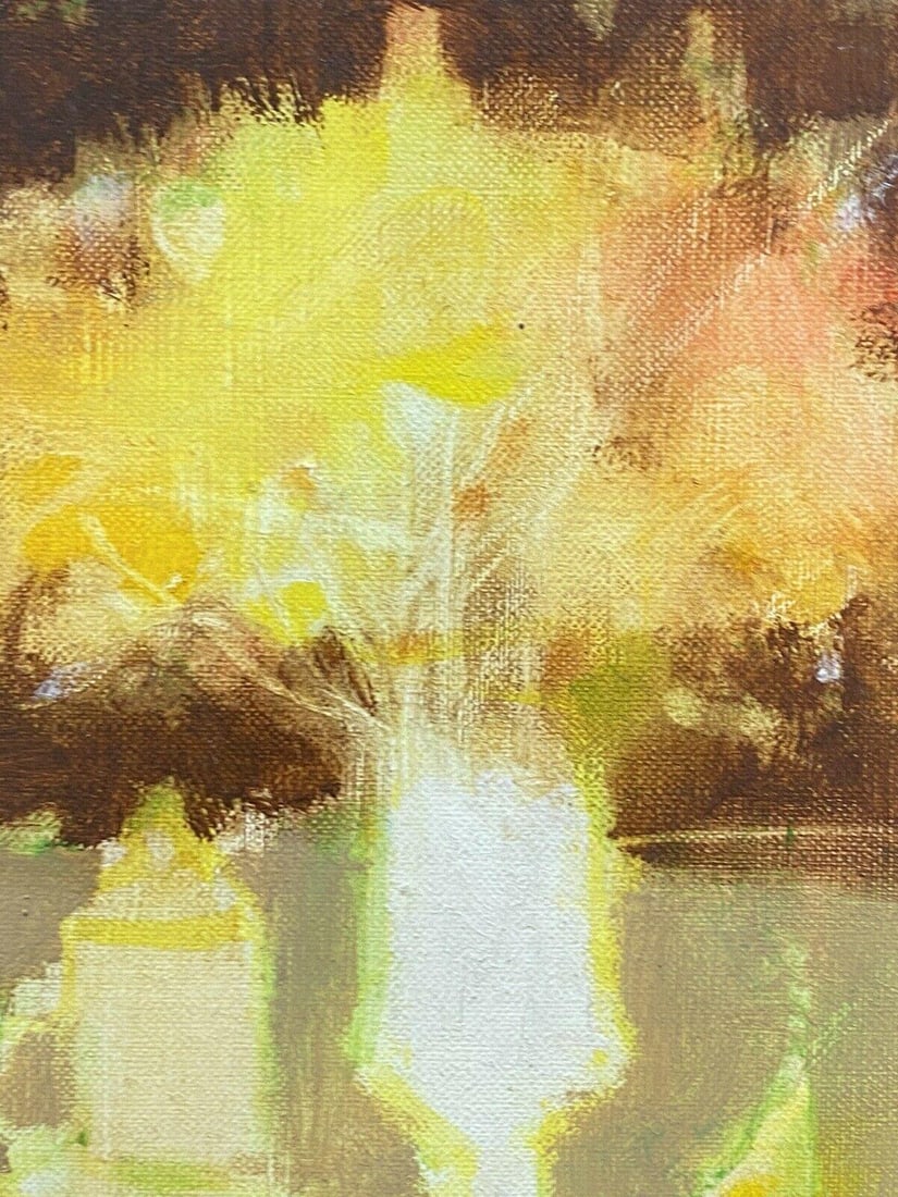 Rene Leroy, French Modernist Still Life Oil Painting, Blaze of Color, 2000s - 5