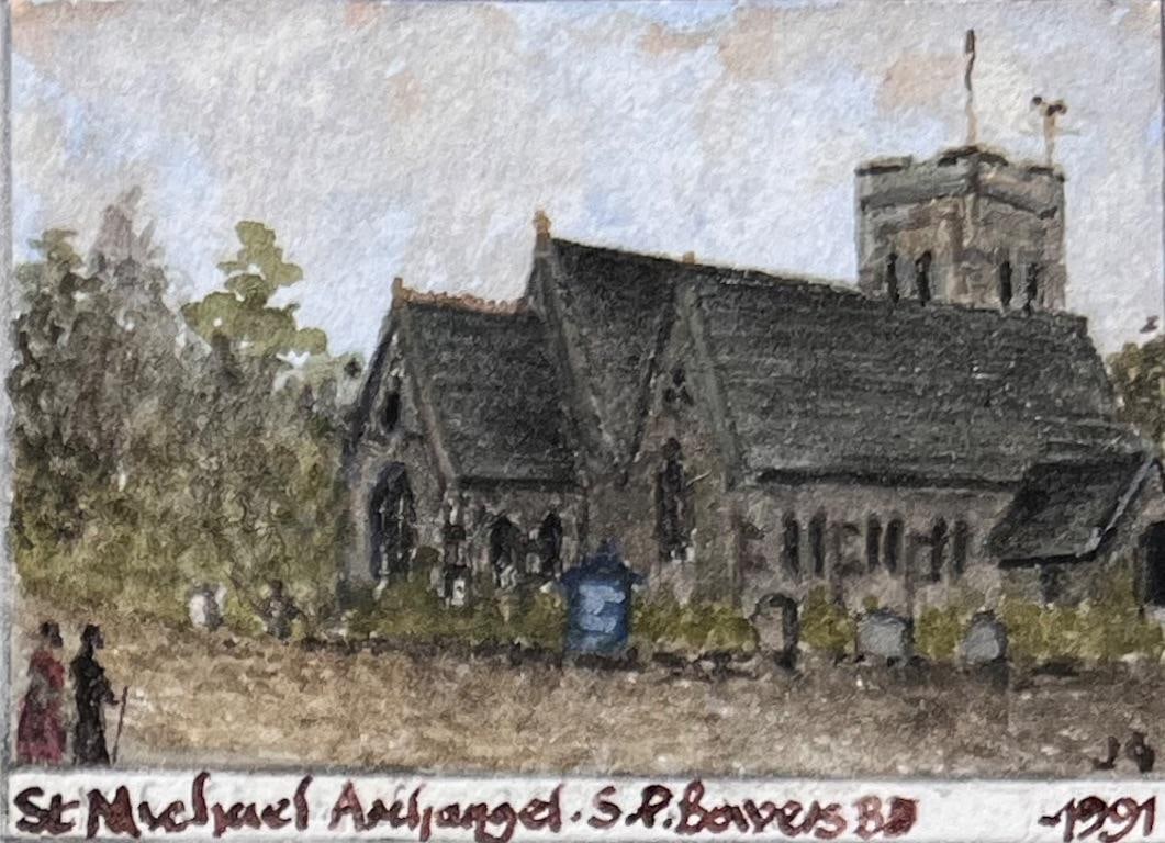 Jack Grunwell; Set of Four Historic Miniature Watercolors of Blaise Hamlet and Bristol Landmark - 11