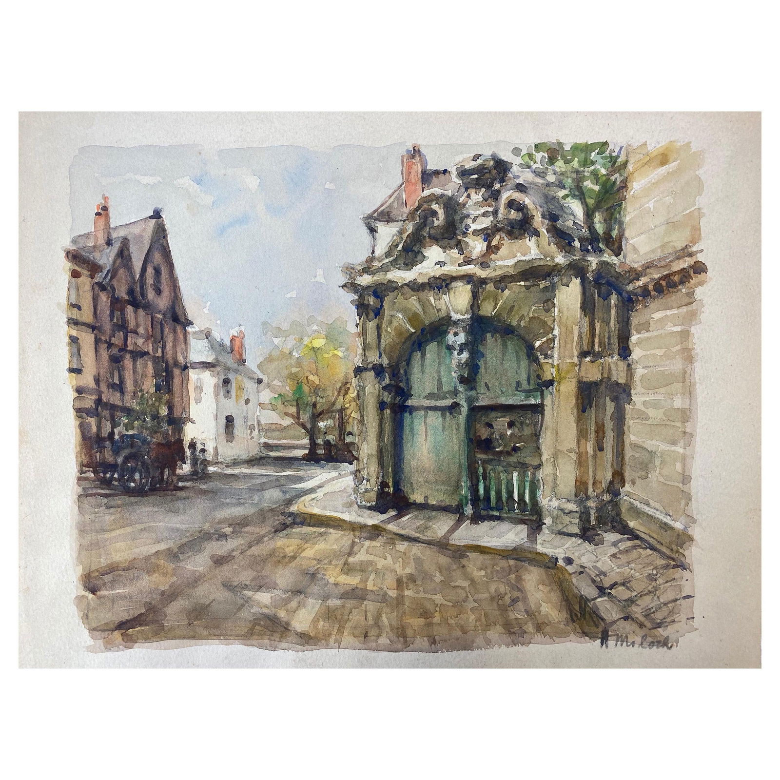 Ecole de Paris Mid 20th Century, Back Streets of Paris, 1940s - 4