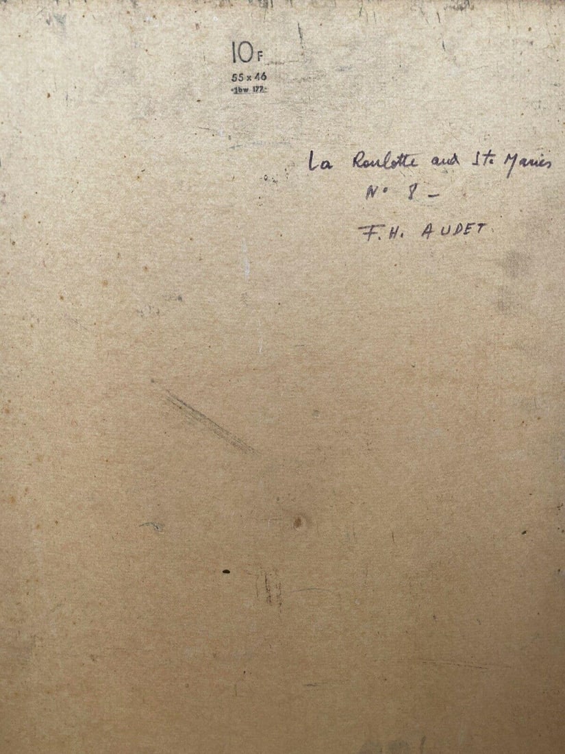 Fernand Audet French Impressionist Oil, Horse Towing Caravan, Mid-20th Century - 8