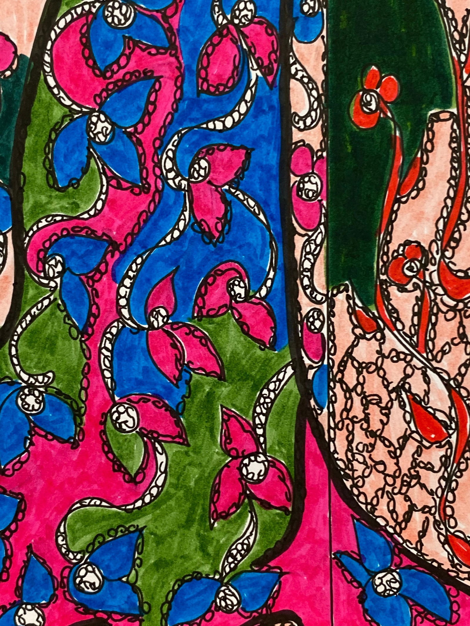 Original Fashion Design Illustration Watercolor Painting Laura Ashley Designer, circa 2000s - 16