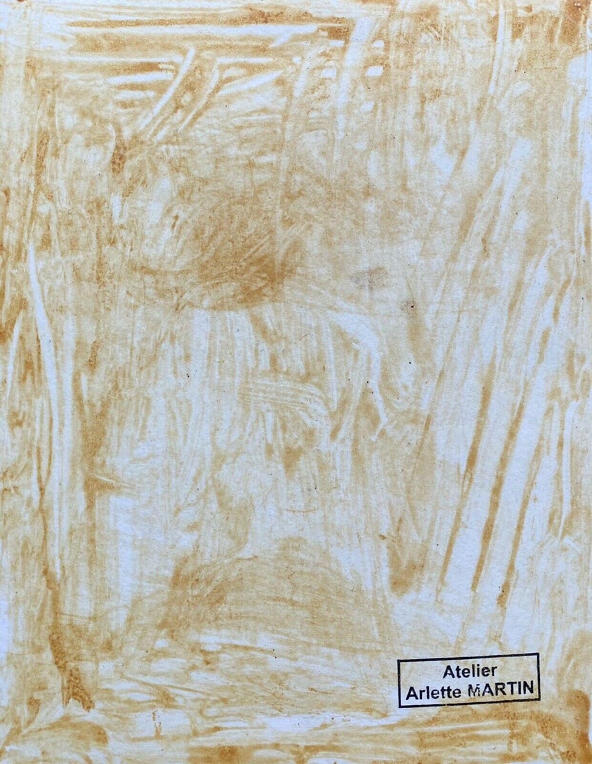 Arlette Martin 'B.1924' 1970's French Geometric Abstract Painting, 20th Century - 12