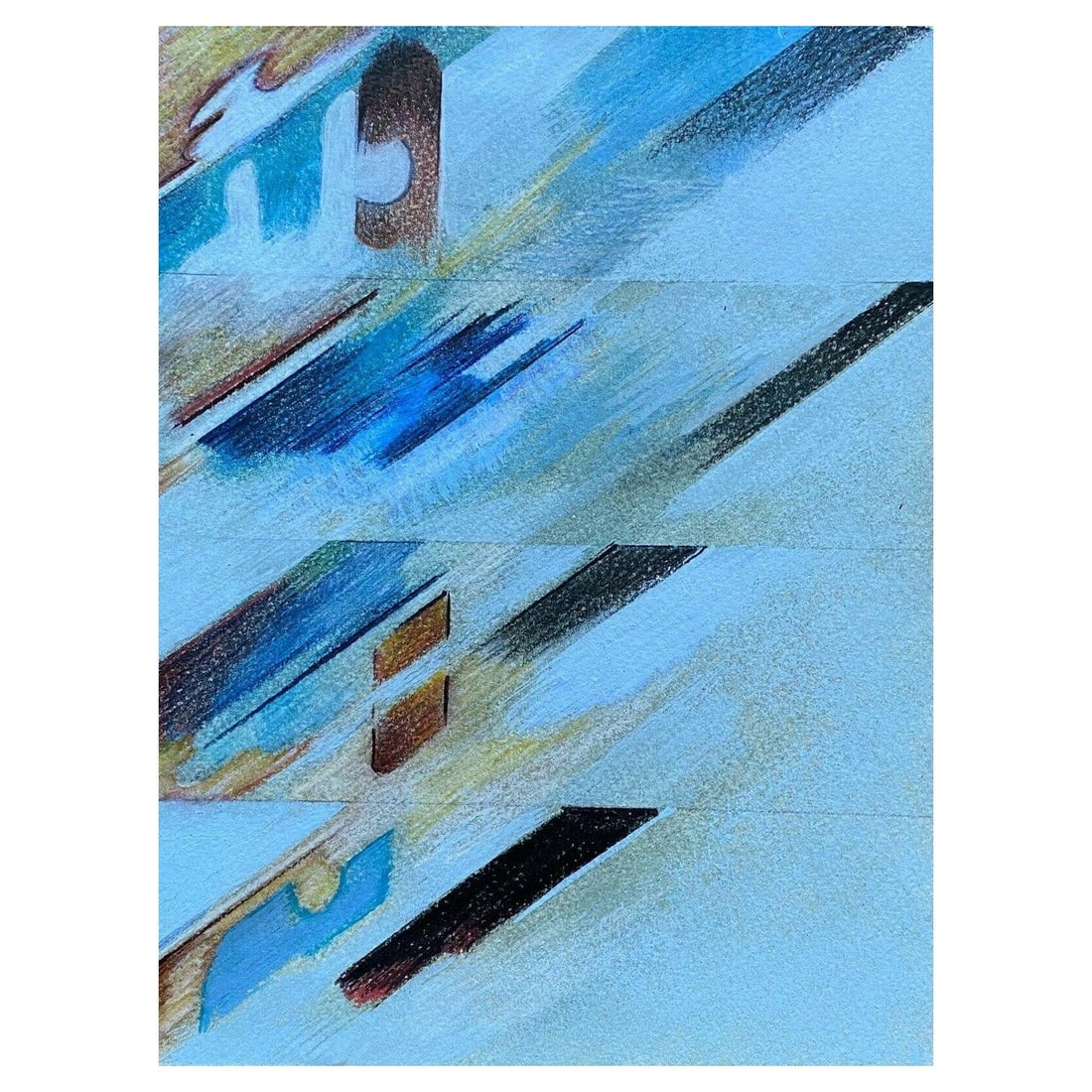 Arlette Martin 'B.1924' 1970's French Geometric Abstract Painting, 20th Century - 7