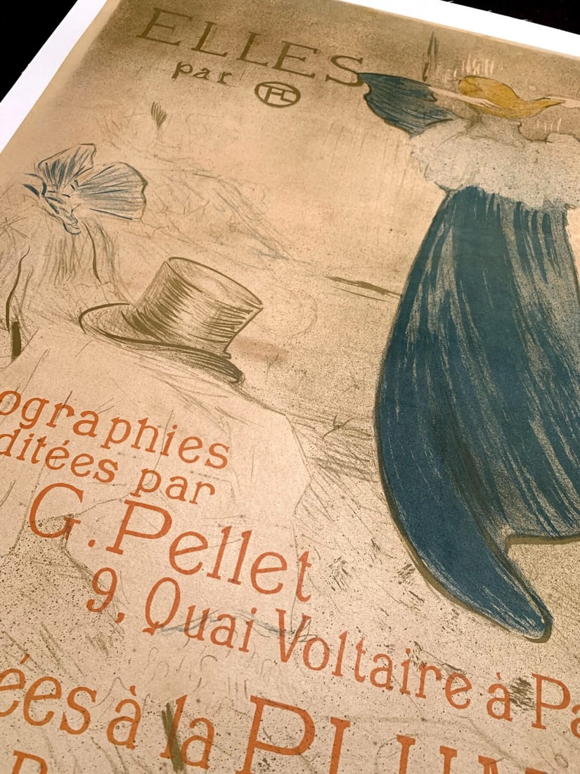 Elles - Art By Toulouse-Lautrec (1896) 18.5x23.25 French Advertising Poster LB - 8