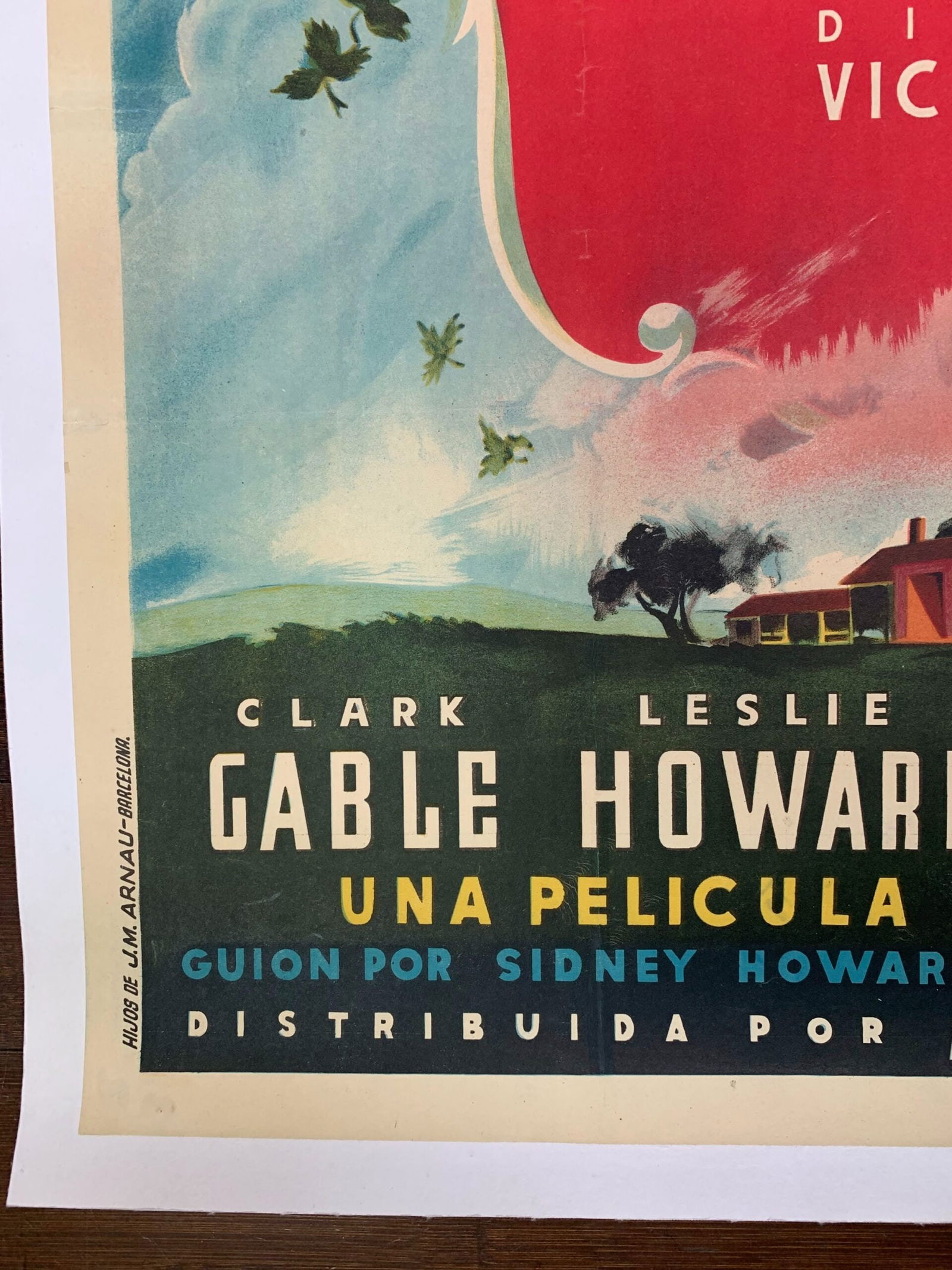 Gone With The Wind - Art By MCP (1939) 27x40 Spanish Movie Poster - LB - 2