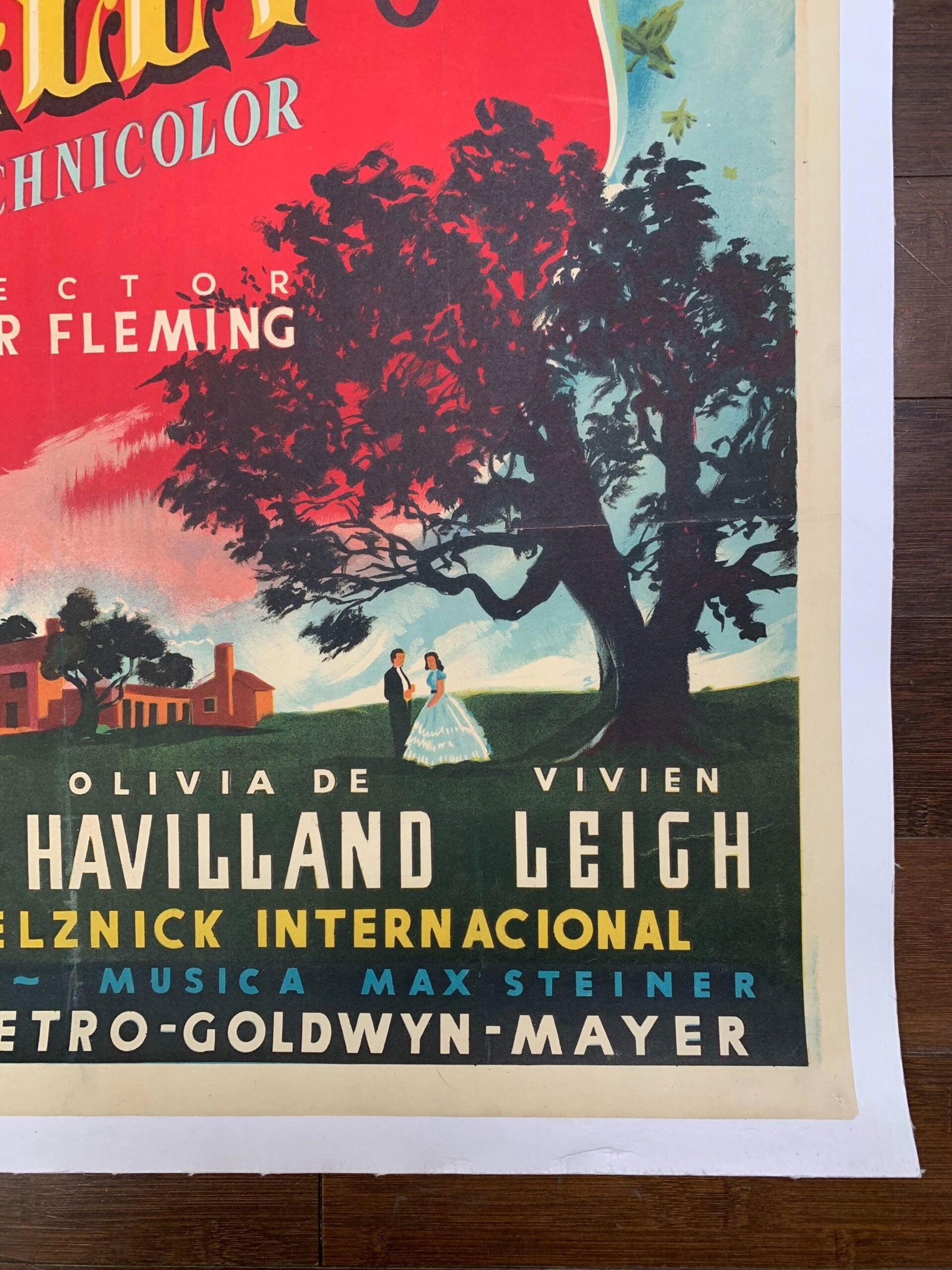 Gone With The Wind - Art By MCP (1939) 27x40 Spanish Movie Poster - LB - 3