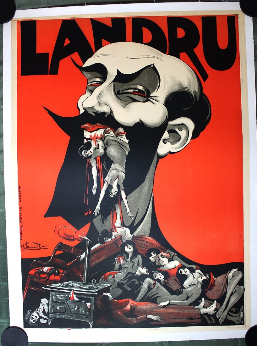 Landru (1920) 31.75x43 Dutch Stage Production Poster LB - 2