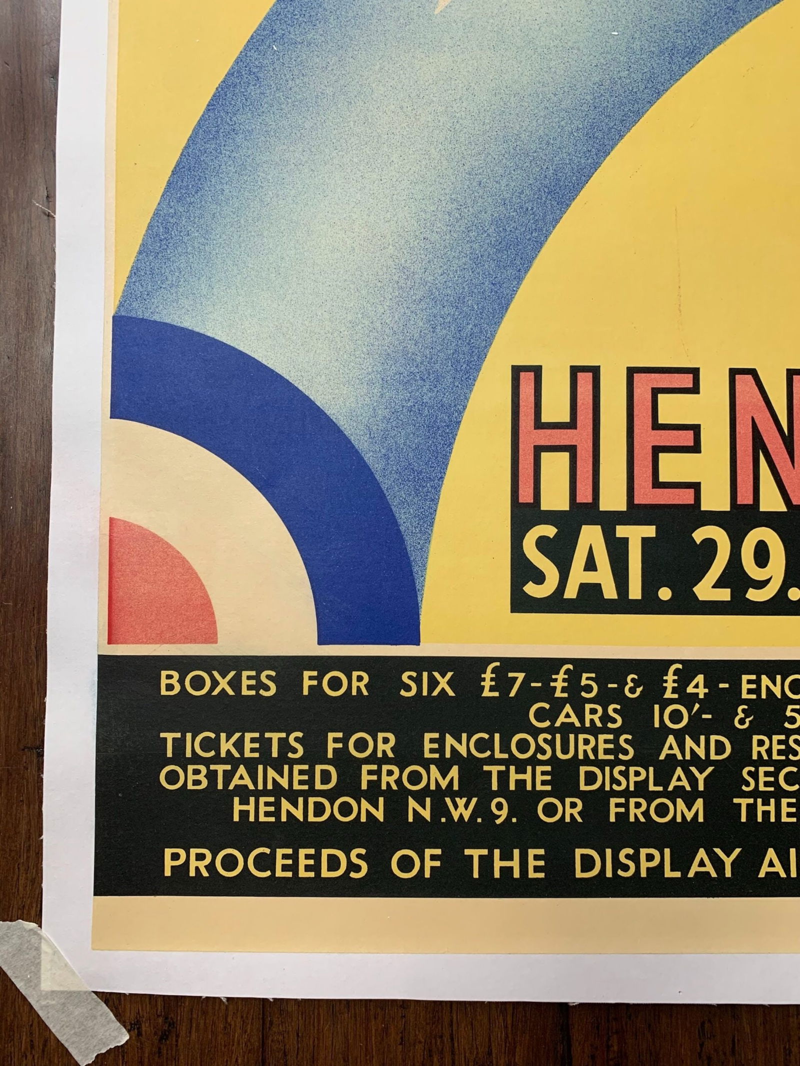 Very Rare Raf Pre-WW2 Art By W.E. Crook (1935) 20x30 UK War Poster LB - 2