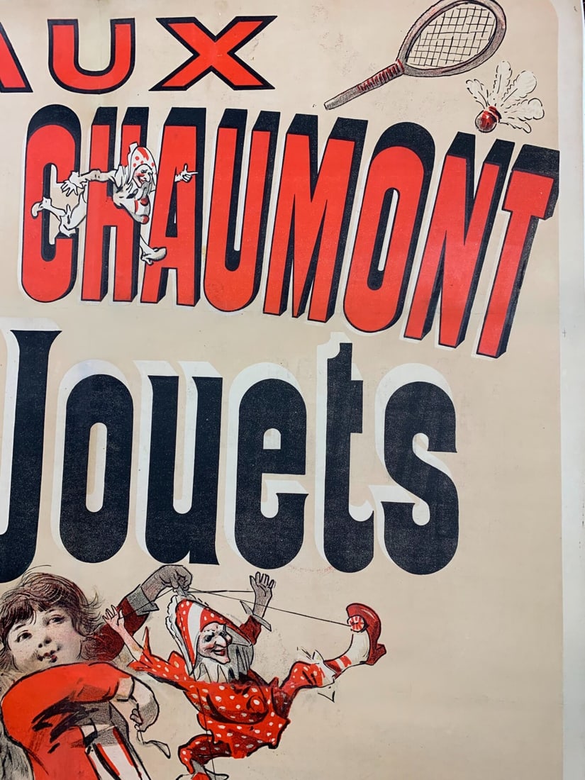 Buttes Chaumont Jouets - Art By Cheret (1885) 40x102 French Advertising Poster LB - 7