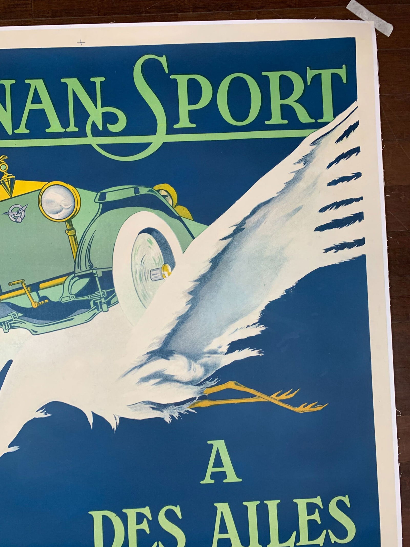 Bignan Sport - Art Joe Bridge (1921) 48x63 French Advertising Poster LB - 4