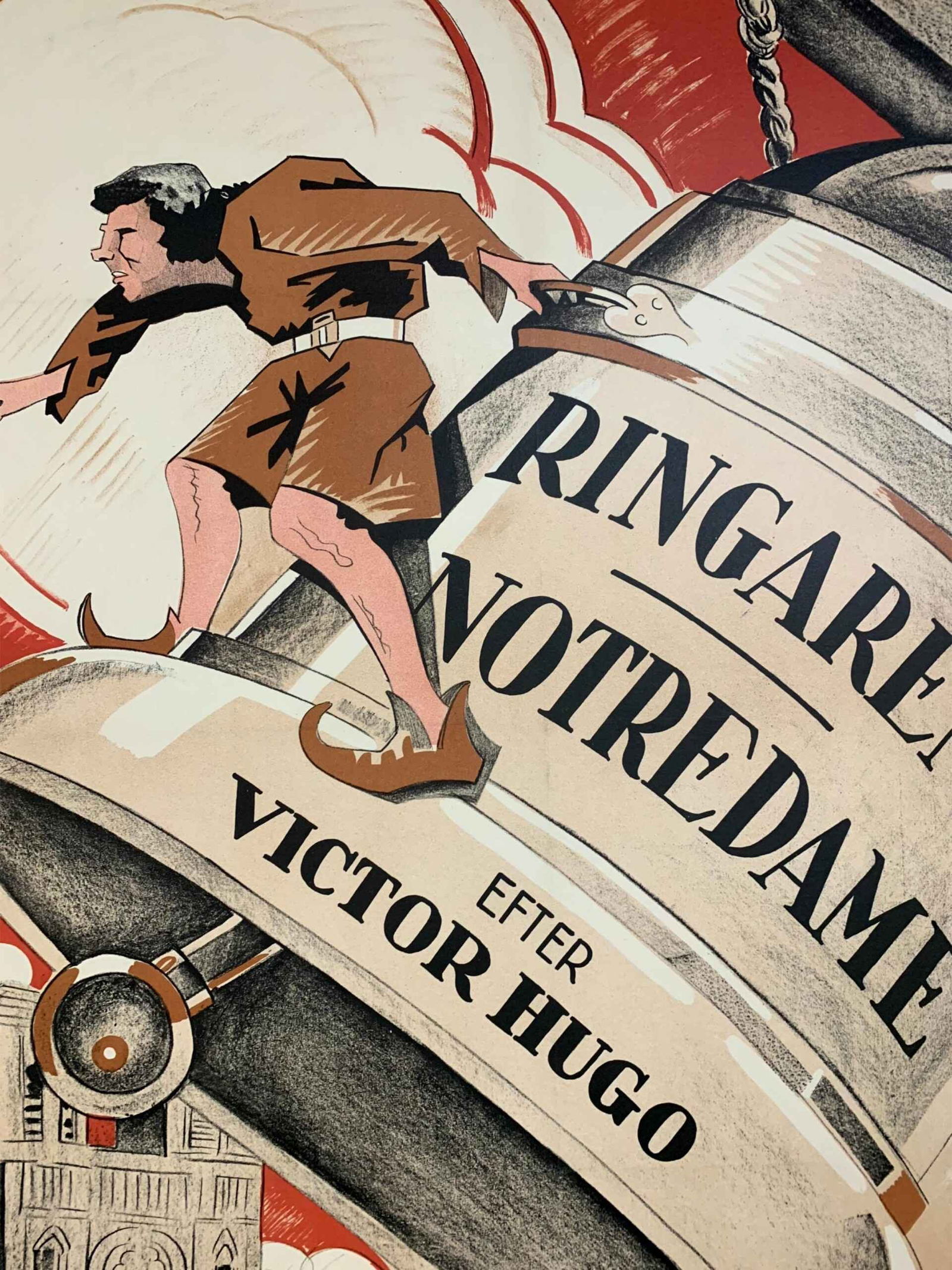 The Hunchback Of Notre Dame - Victor Hugo (1923) Swedish One Sheet Movie Poster LB - 3