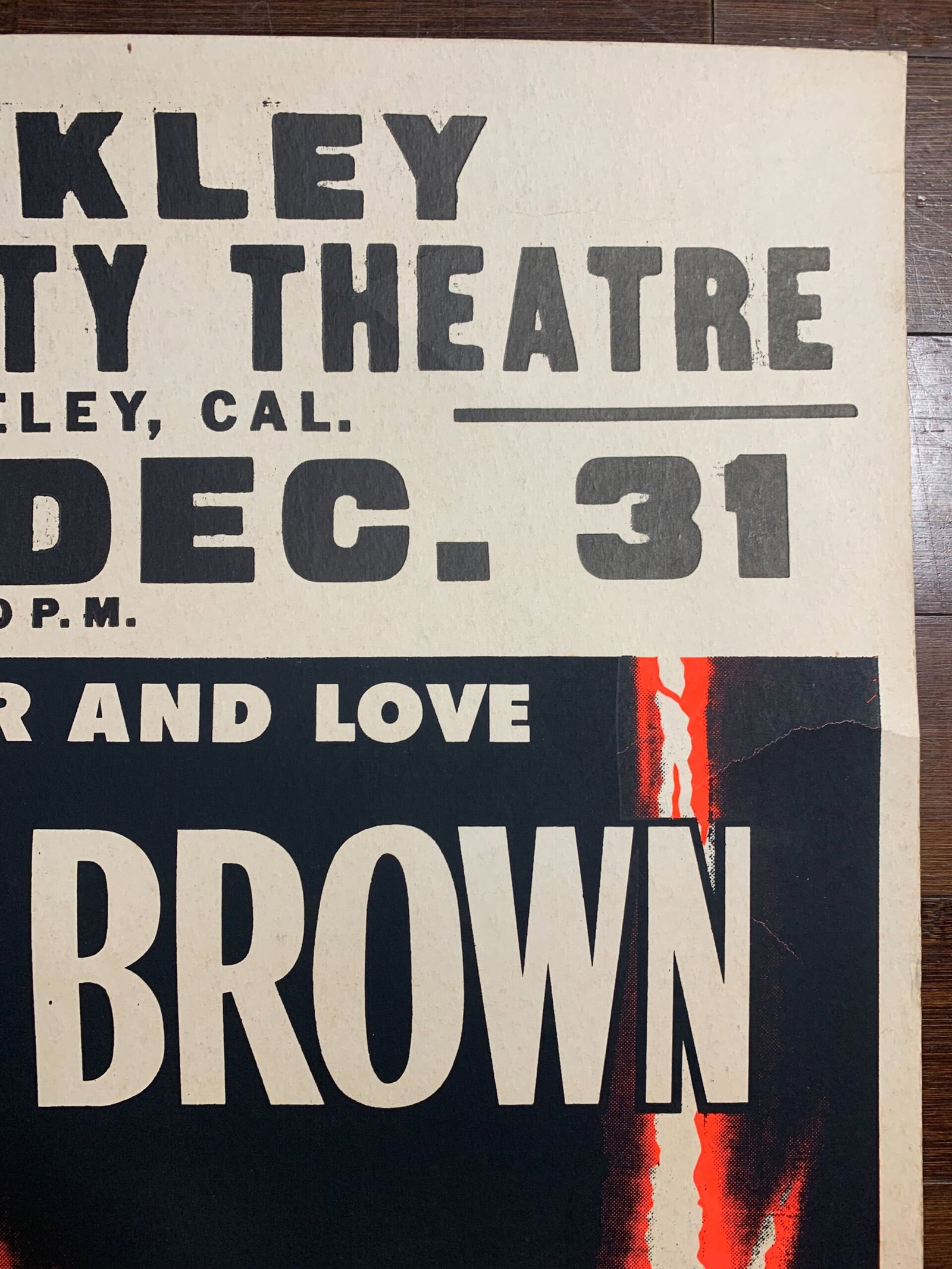 James Brown - Berkely Con. Ctr. (1972) 22x30.75 US Music Poster Exc. Cond. - 6