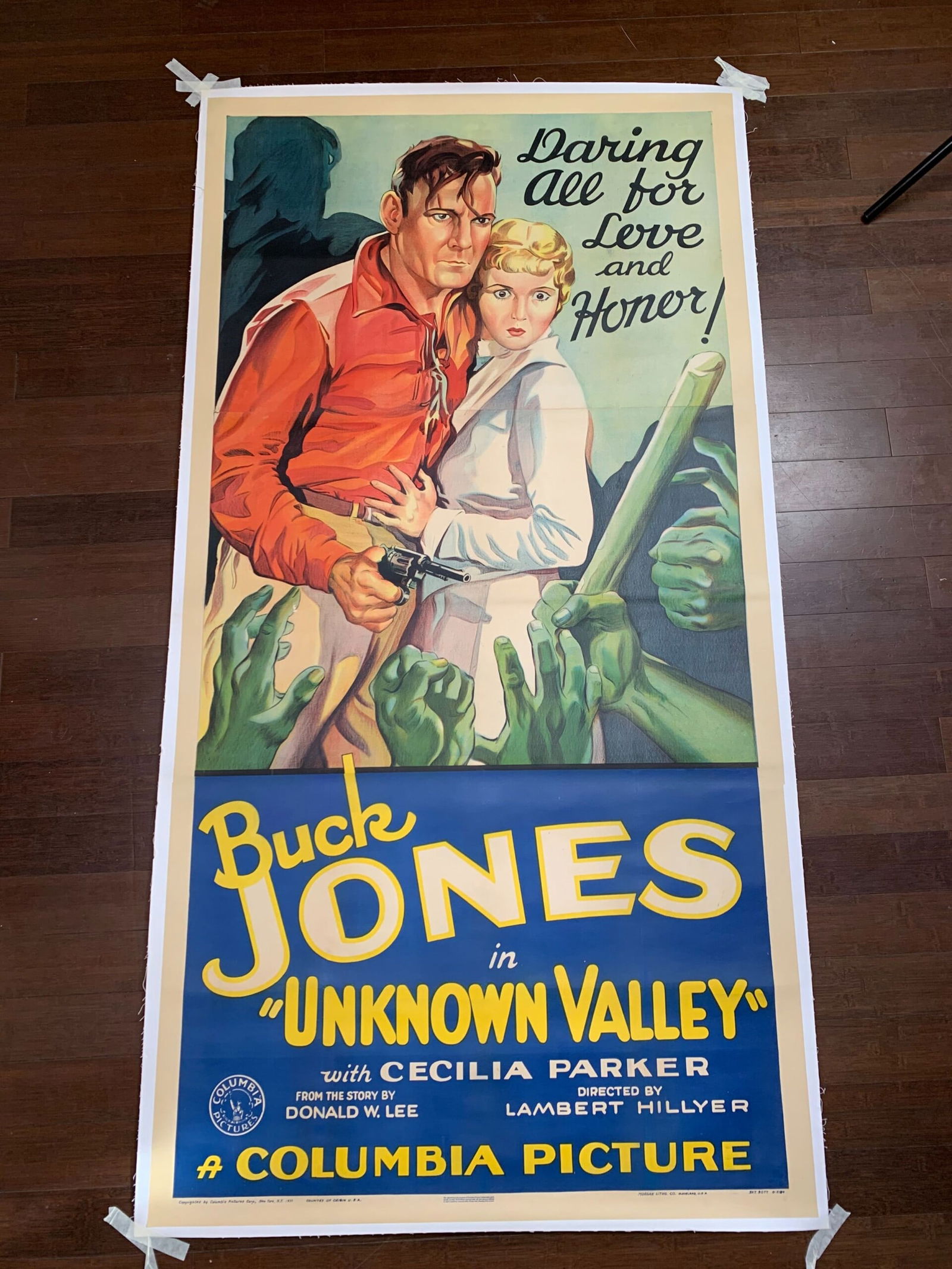 Unknown Valley - Buck Jones (1933) US Three Sheet Movie Poster LB - 2