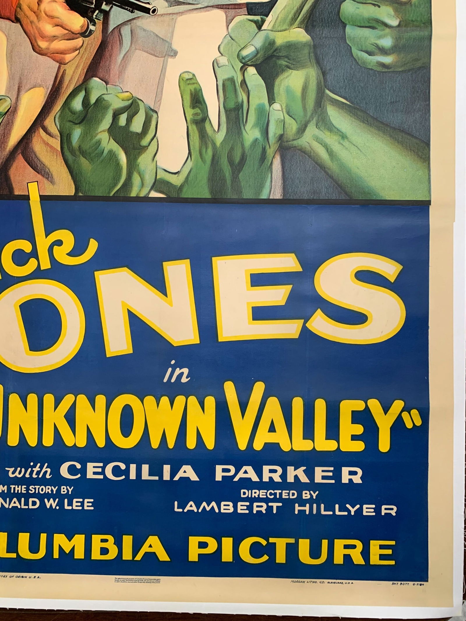 Unknown Valley - Buck Jones (1933) US Three Sheet Movie Poster LB - 6