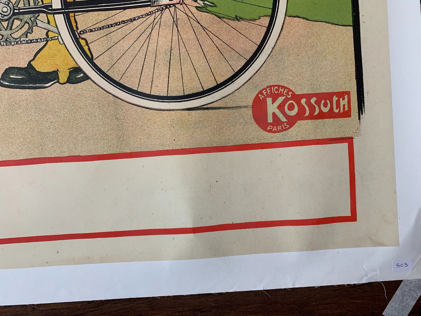 Cycles Grillon - Art By Hans Thor (1900) 39x54 French Advertising Poster LB - 5