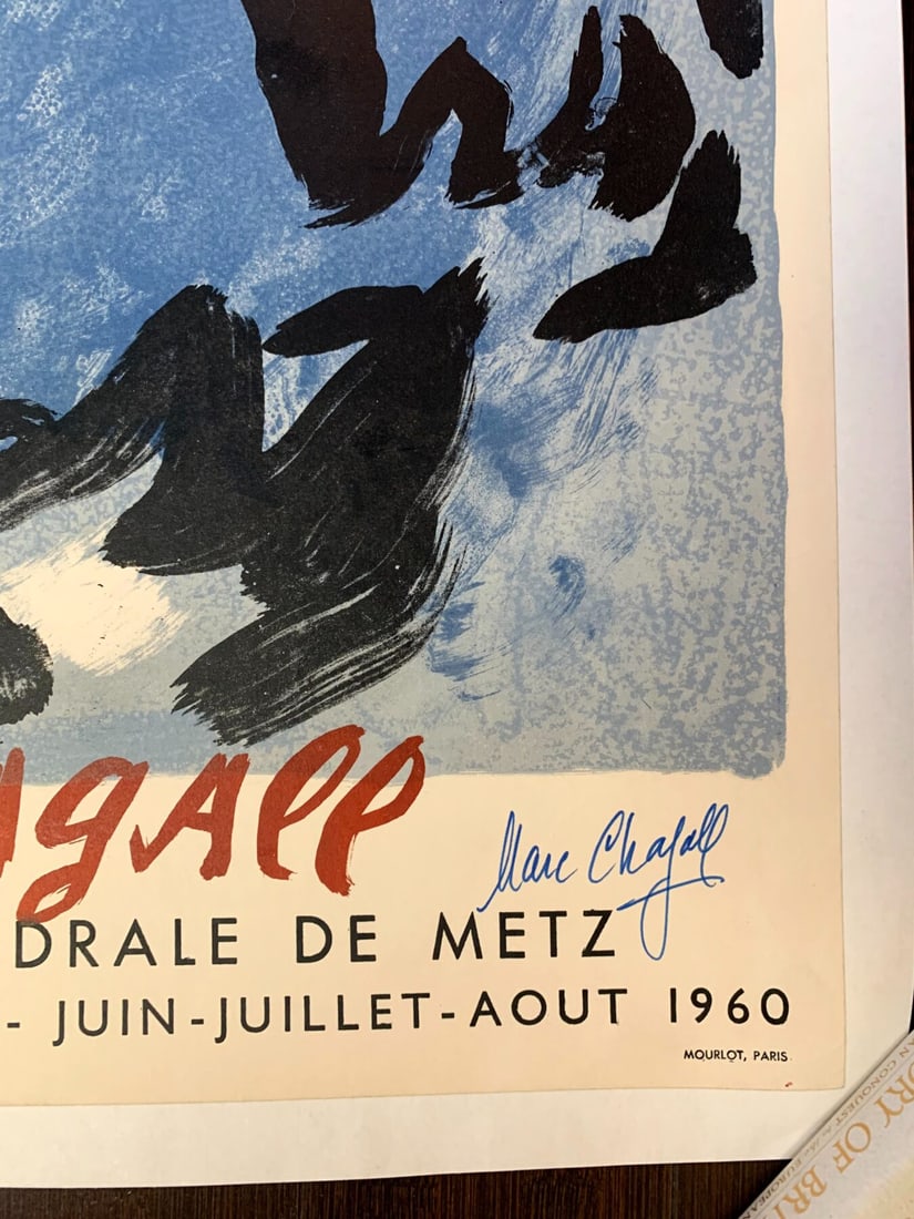 Reims-Musée Des Beaux-Arts - Signed By Artist Marc Chagrill (1960) 20.75x30.75 French Museum - 2