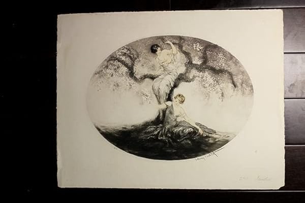 Blossom Time By Louis Icart (1920) 25.8”x20” French Lithograph Print Signed And Stamped (1 of 1)