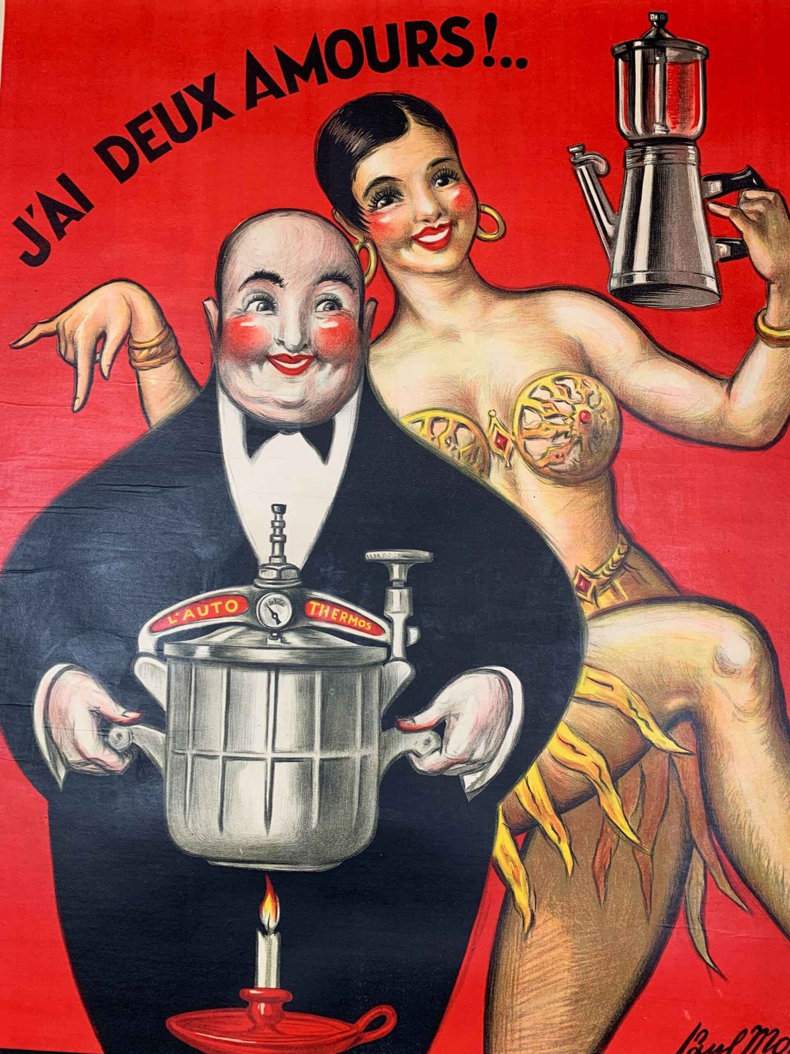 Auto Thermos - Art Mohr (1946) 39.25x59 French Advertising Poster LB - 7