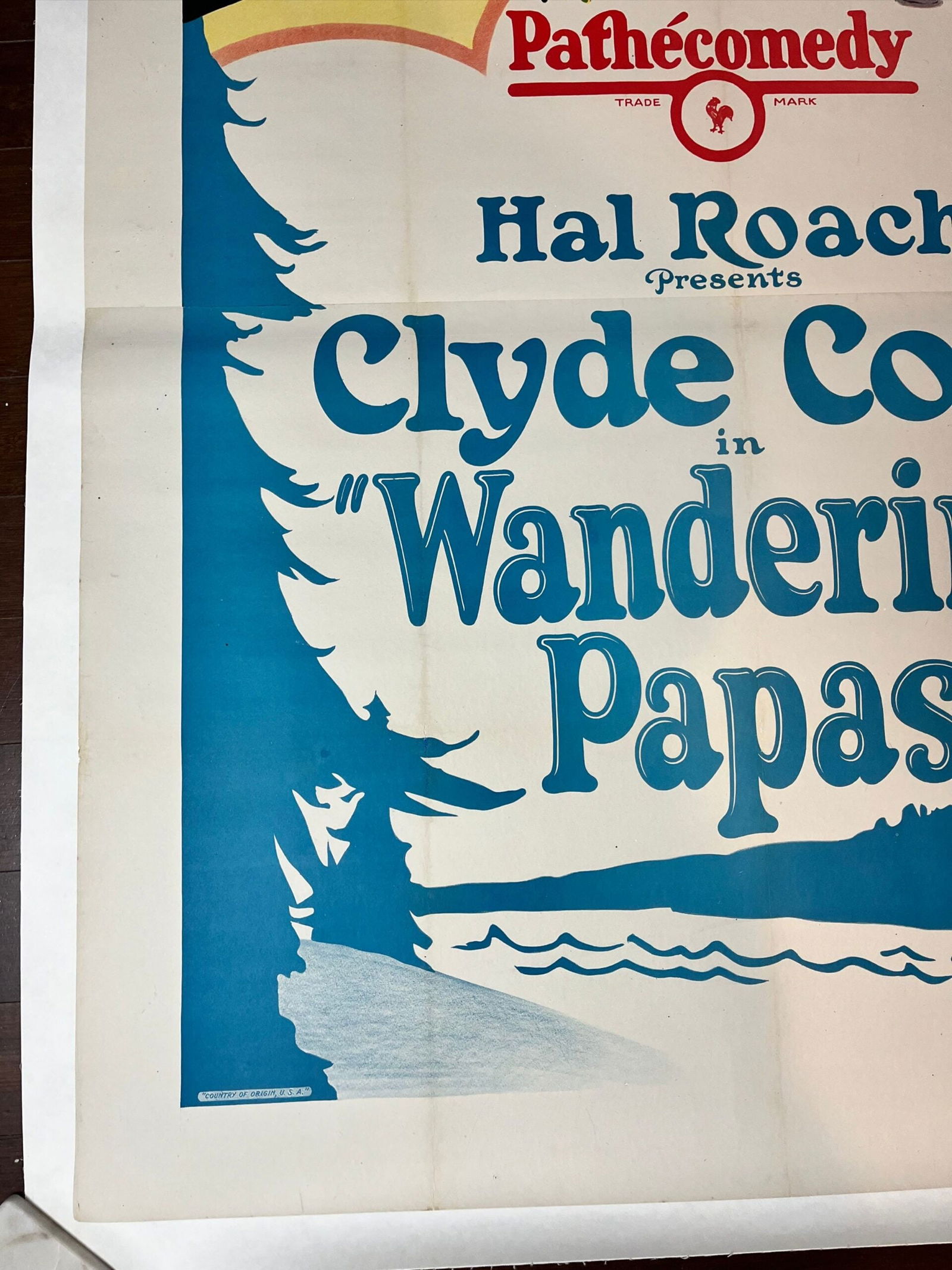 Wandering Papas (1926) Three Sheet Movie Poster LB - 8