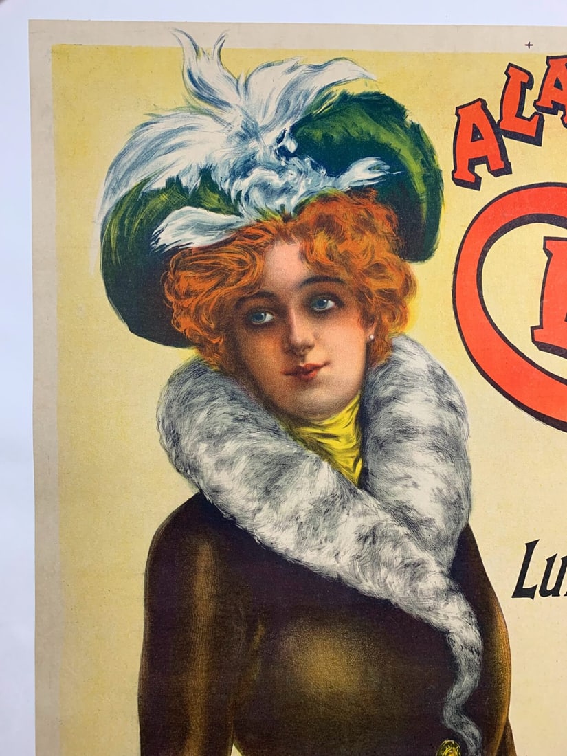 A La Place Clichy - Art By Charles Tichon (1898) 35.75x50.5 French Advertising Poster LB - 5