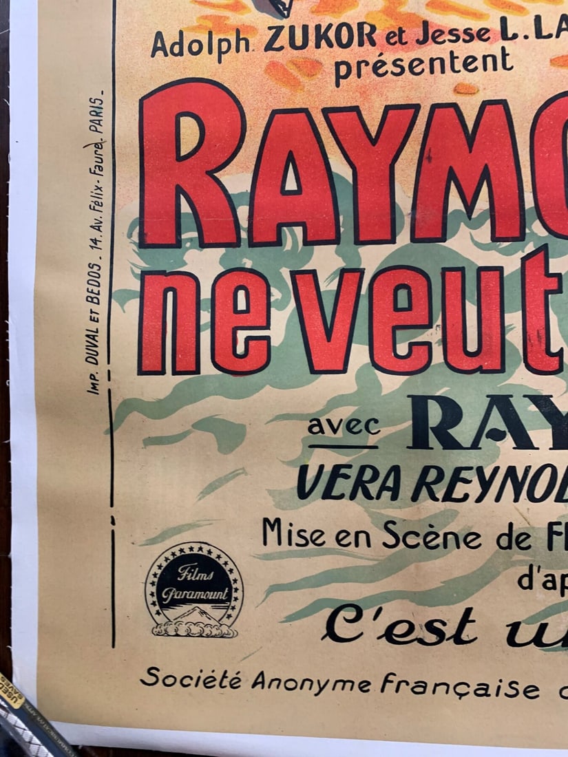 The Night Club Aka Ne Veut Plus De Femmes (1925) 47x63 French Movie Poster LB - 5