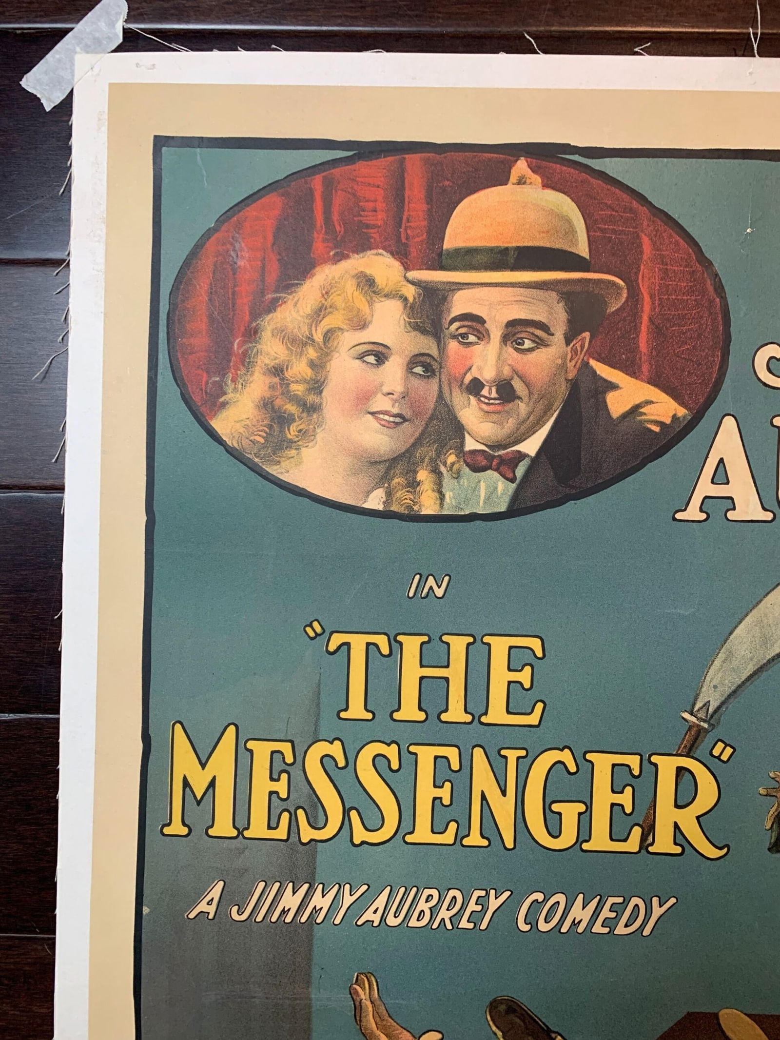The Messenger - Art By Eltin (1921) 28.25x41 US One Sheet Silent Movie Poster LB - 5