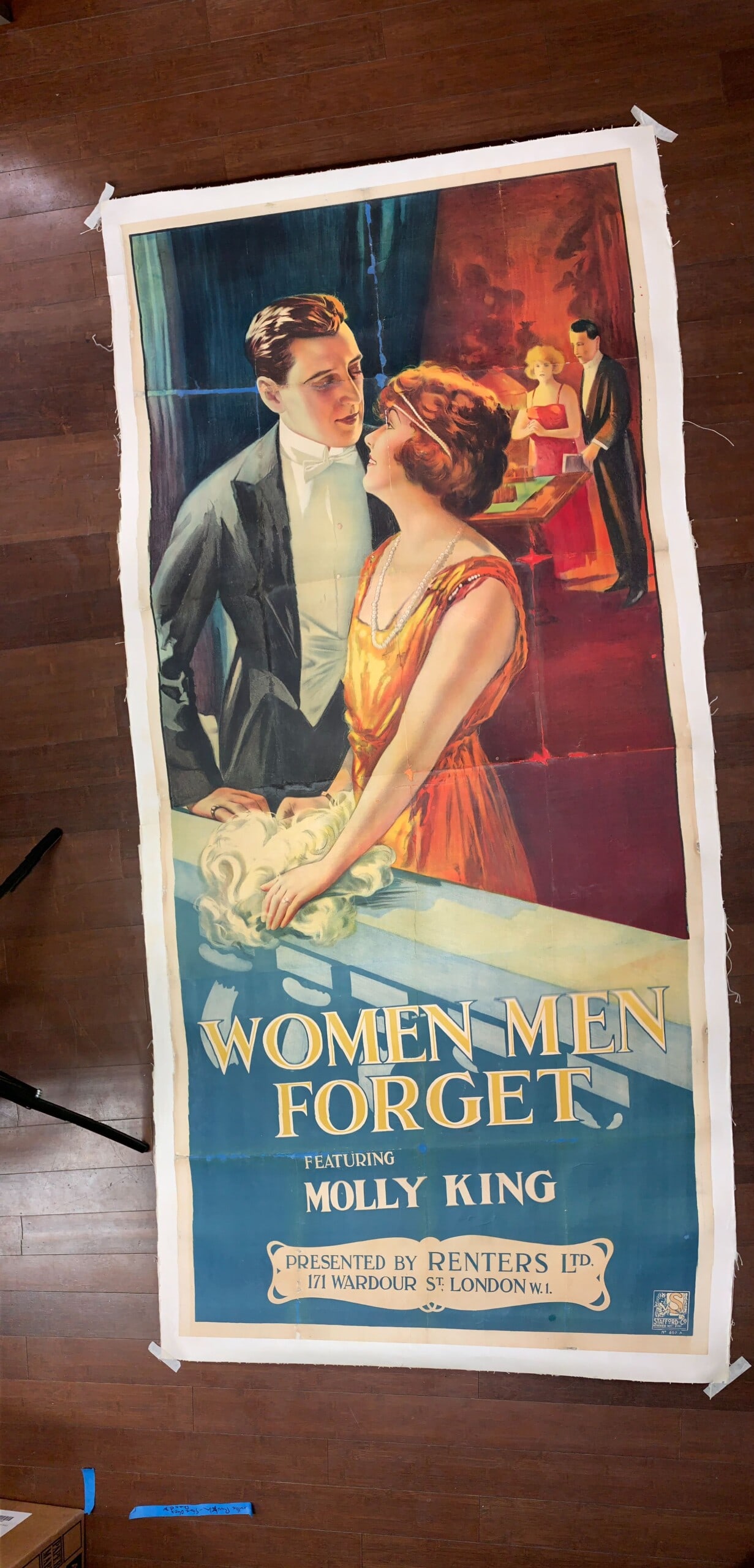 Women Men Forget (1920) UK Three Sheet Movie Lithograph Poster LB - 3