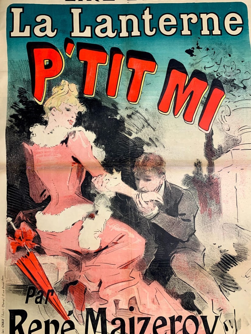 P'Tit Mi - Art By Cheret (1888) 34.6x49.2 French Theater Poster LB - 5