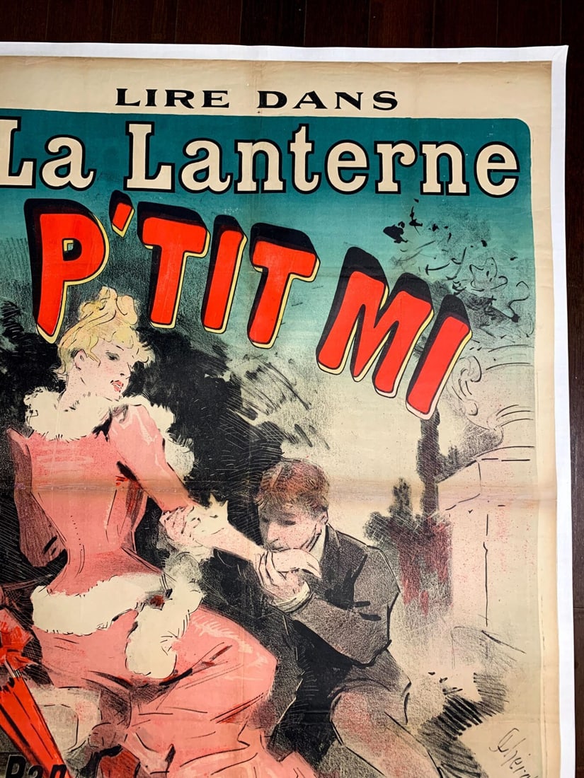 P'Tit Mi - Art By Cheret (1888) 34.6x49.2 French Theater Poster LB - 6
