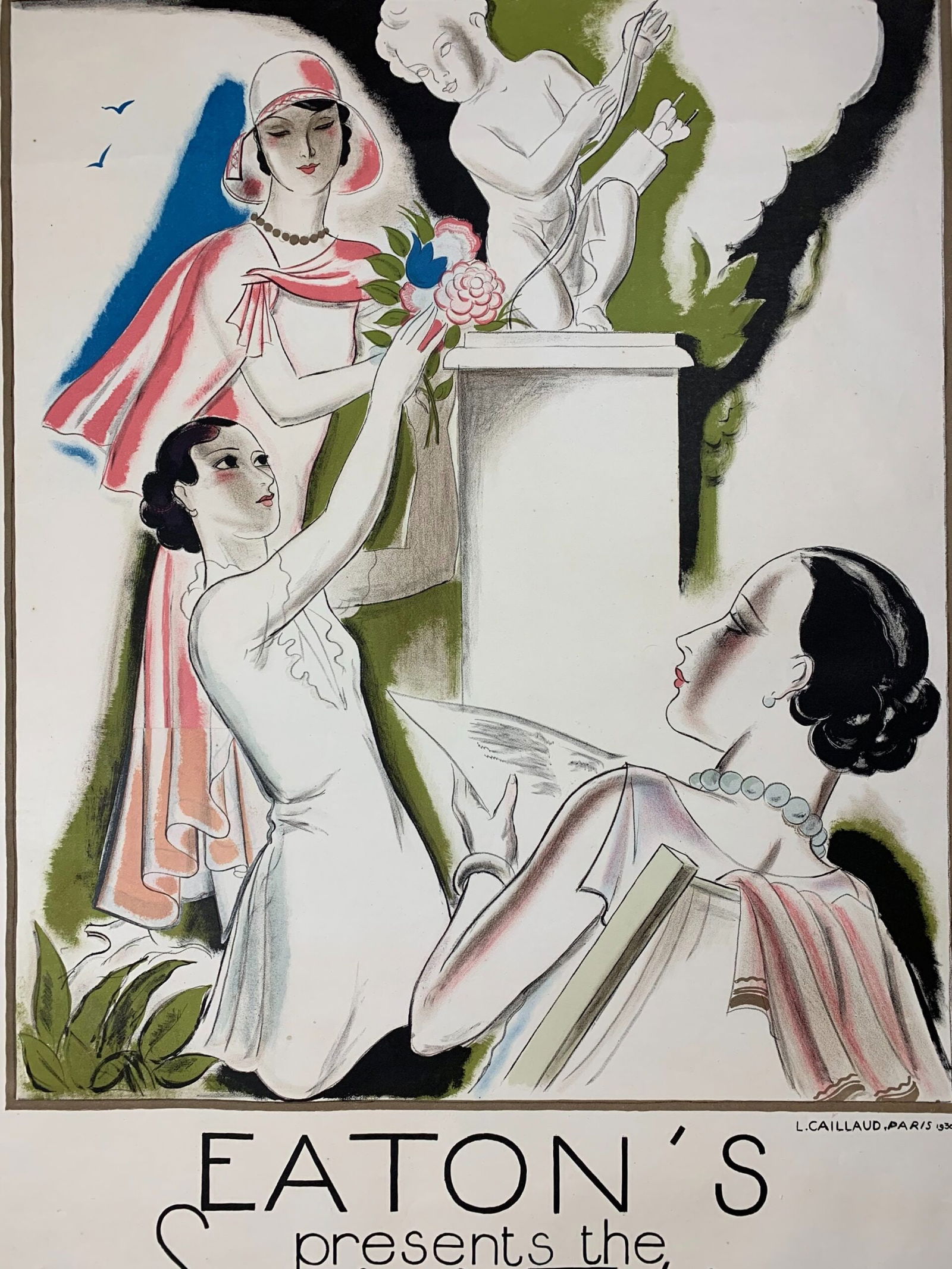 Eaton’s Presents The Spring Fashions - Art By Louis Caillaud (1930) 30.75x47 French - 4