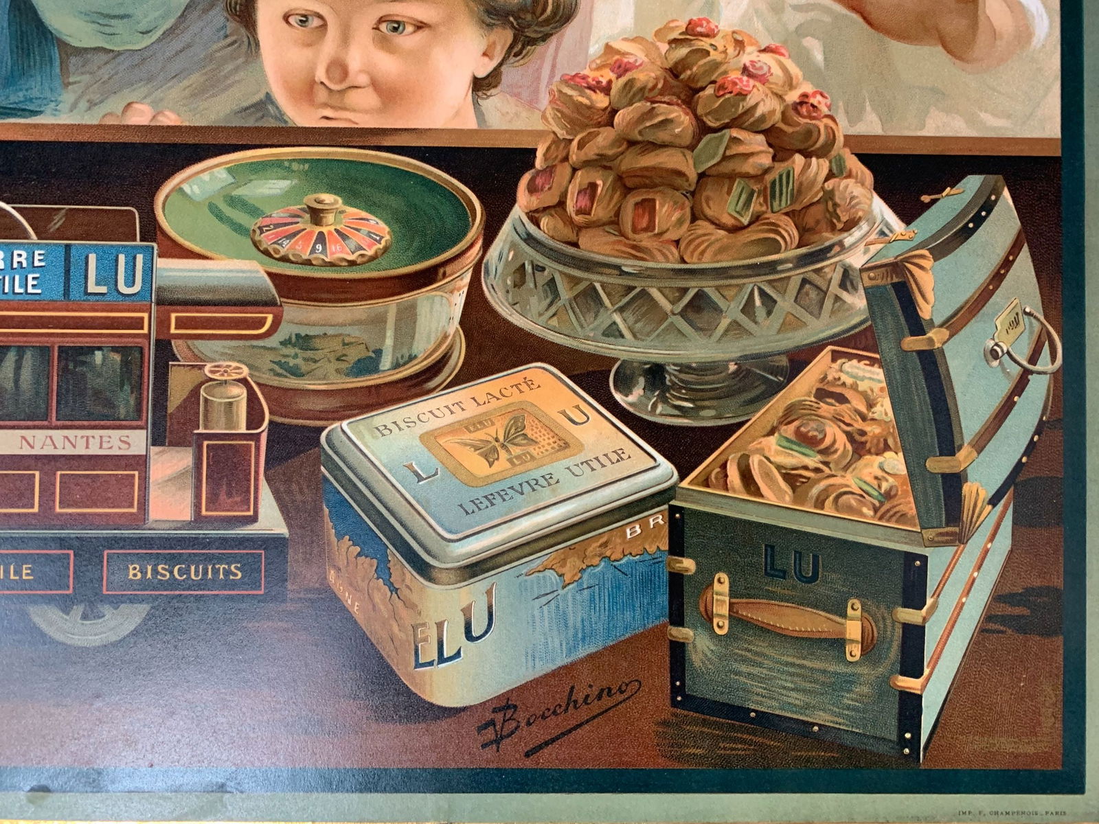 Lefevre-Utile - Art by Vincent Bocchino (1911) 20x26 French Advertising Poster on Board - 3