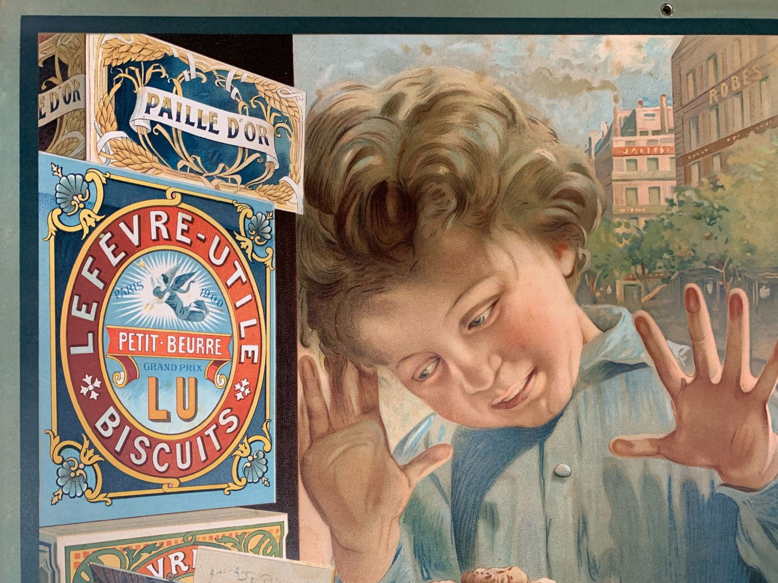 Lefevre-Utile - Art by Vincent Bocchino (1911) 20x26 French Advertising Poster on Board - 5