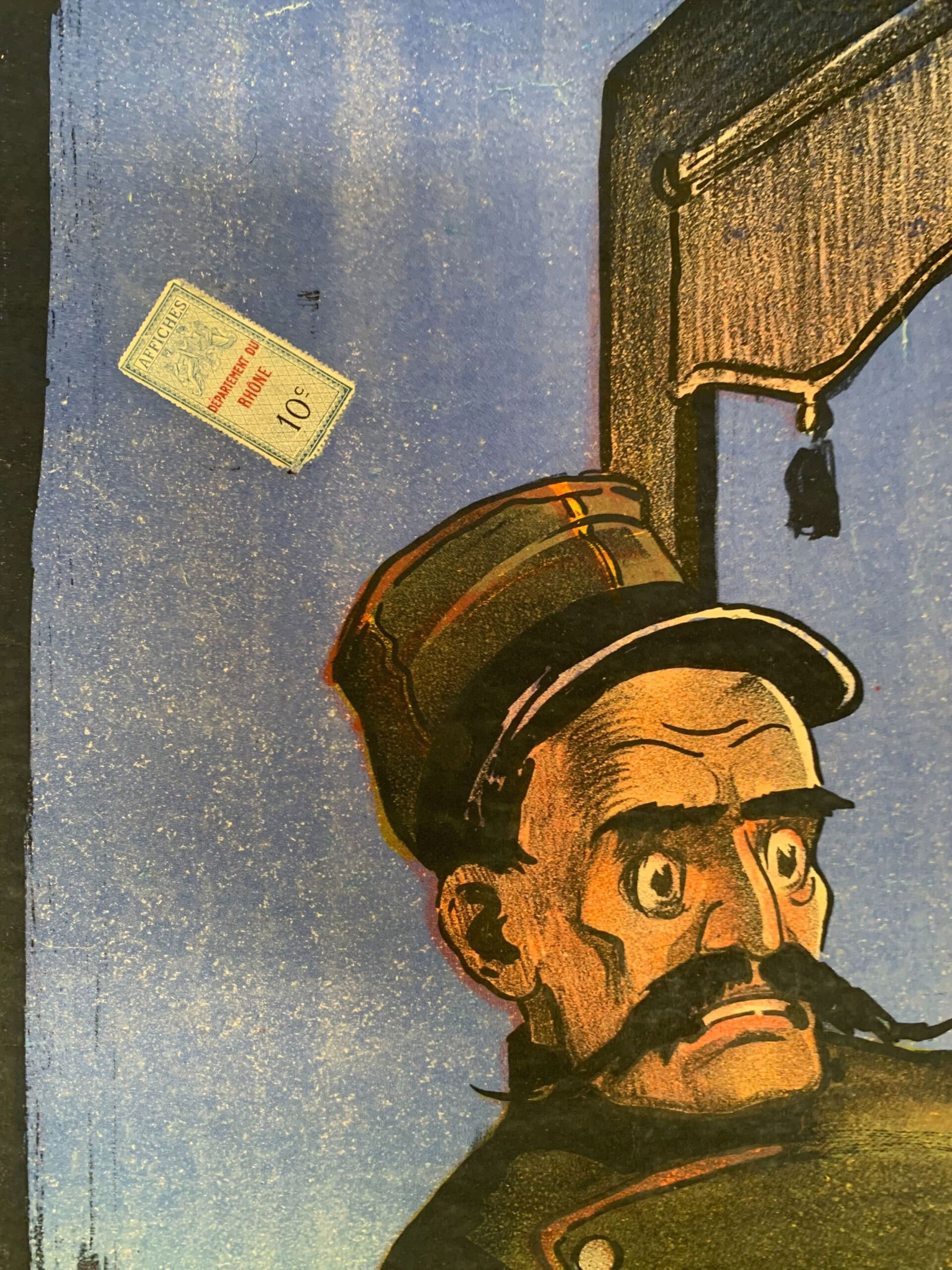 Tournee Frederic Achard - Art by Louis Galice (1900's) 39x55 French Theater Poster LB - 7