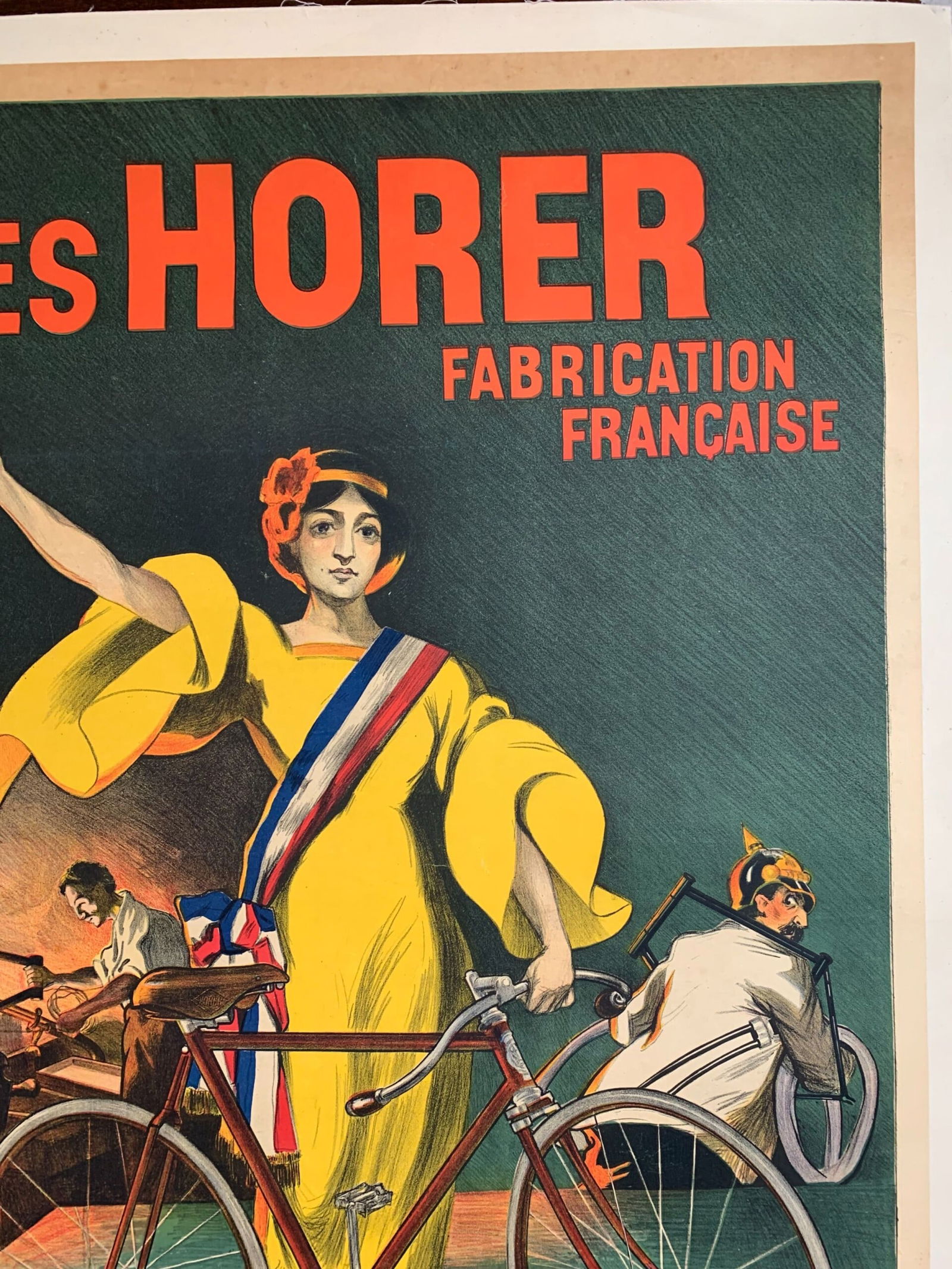 Cycles Horer - Monogram CR (1917) 38x53 French Advertising Poster LB - 4