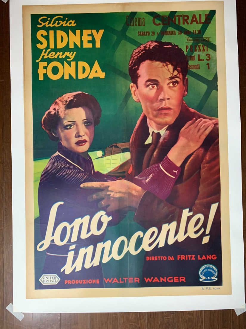 You Only Live Once - Boonie & Clyde Inspiration (1937) 27.5x39.375 Italian Movie Poster LB - 2