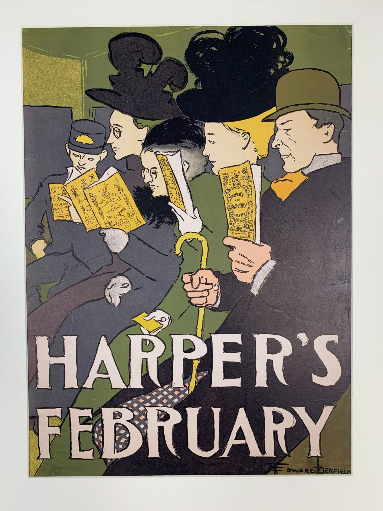 Harpers February - Art By Penfield (1898) 10.5x13.375 US Magazine Cover - 4