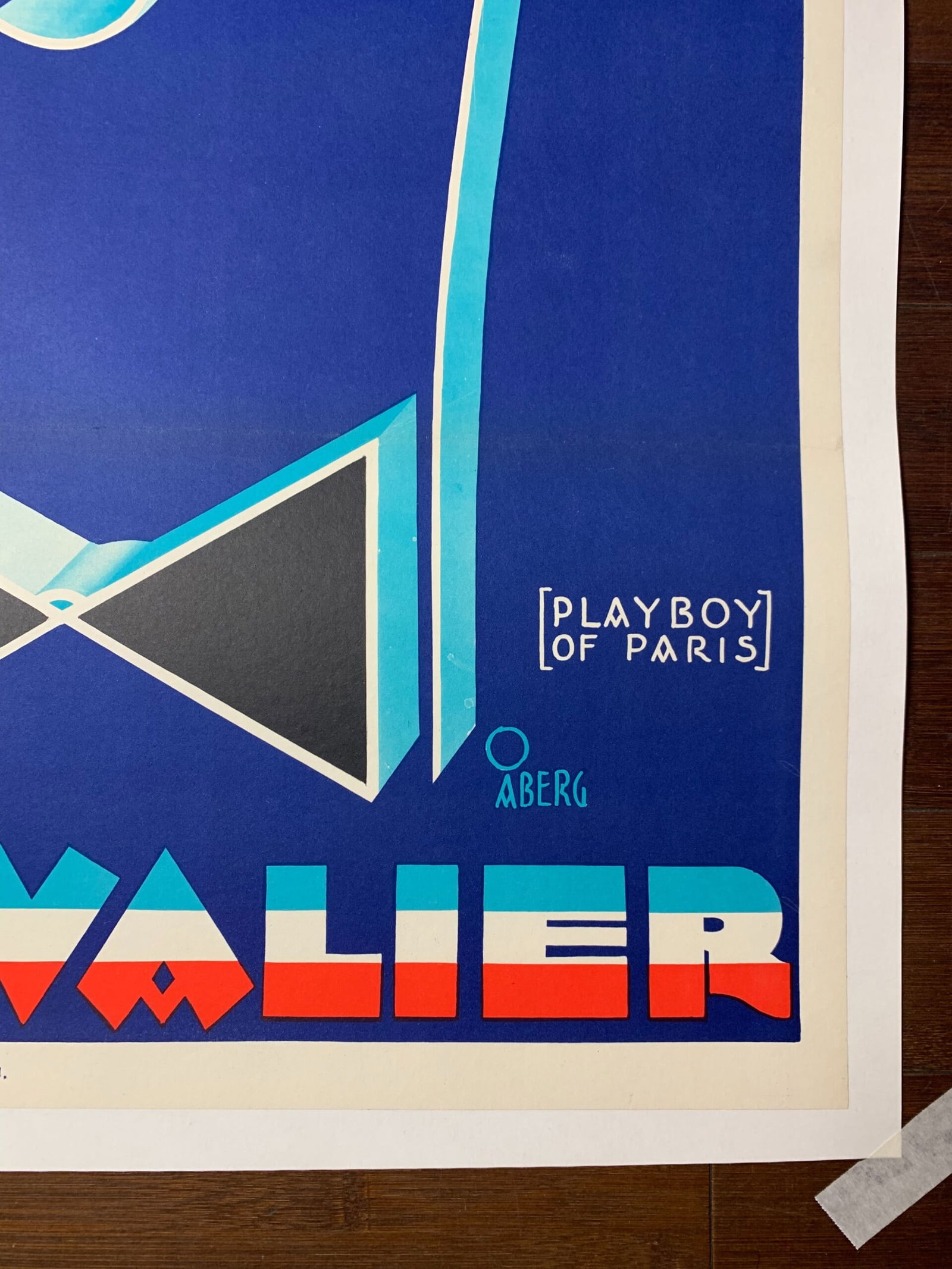 The Playboy of Paris - Maurice Chevalier - Art by Gosta Aberg (1931) 27.5x39.5 Swedish Movie Poster - 2