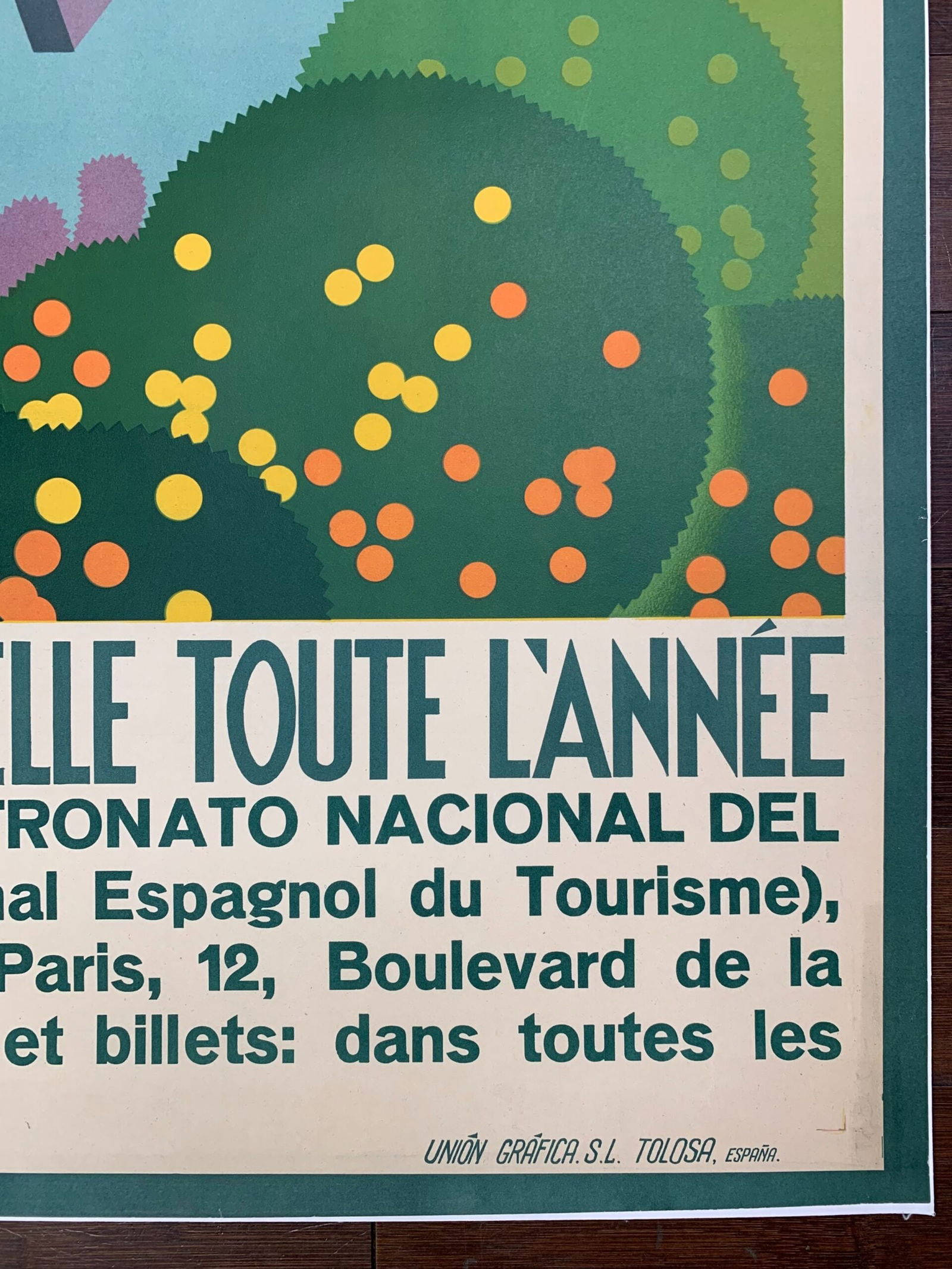 L'espagne Est Belle Toute L'annee - Art By Joseph Renau (1930's) 26.5x40 French Travel Poster LB - 2