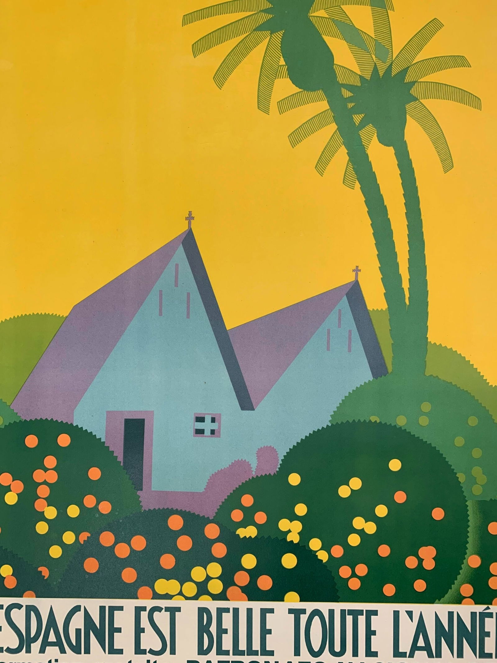 L'espagne Est Belle Toute L'annee - Art By Joseph Renau (1930's) 26.5x40 French Travel Poster LB - 4