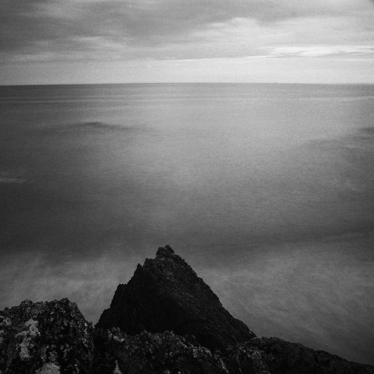 Rocks, Hemmick Beach, Cornwall - Silver Gelatin: Title: Rocks, Hemmick Beach, Cornwall - Silver Gelatin Description: Title: Rocks, Hemmick Beach, Cornwall - Silver Gelatin Photograph - Limited Edition of 10 Artist: Paul Cooklin Origin: United Kingdo