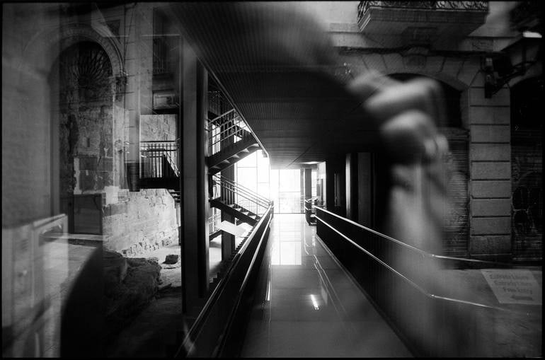 Reflection, Barcelona, Spain 2016 - Silver Gelatin: Title: Reflection, Barcelona, Spain 2016 - Silver Gelatin Description: Title: Reflection, Barcelona, Spain 2016 - Silver Gelatin Photograph - Limited Edition of 10 Artist: Paul Cooklin Origin: United