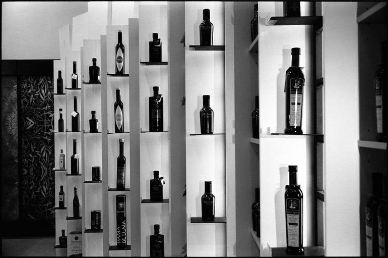 Bottles, Barcelona, Spain 2016 - Silver Gelatin: Title: Bottles, Barcelona, Spain 2016 - Silver Gelatin Description: Title: Bottles, Barcelona, Spain 2016 - Silver Gelatin Photograph - Limited Edition of 10 Artist: Paul Cooklin Origin: United Kingdo