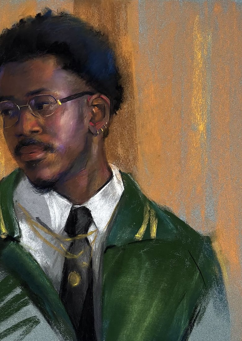 Pastel painting Karl in a Suit Annam Butt - 3