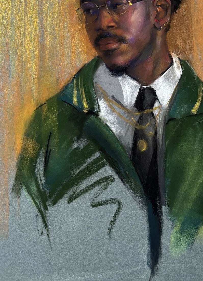 Pastel painting Karl in a Suit Annam Butt - 4