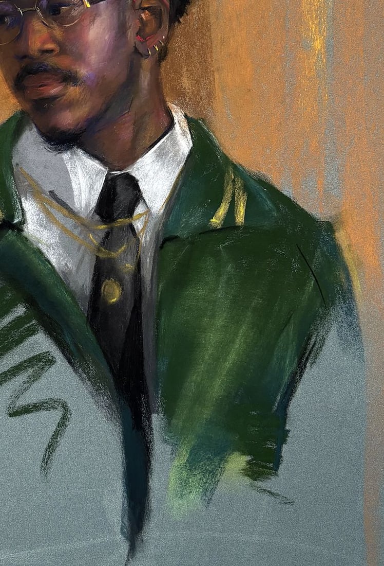 Pastel painting Karl in a Suit Annam Butt - 5