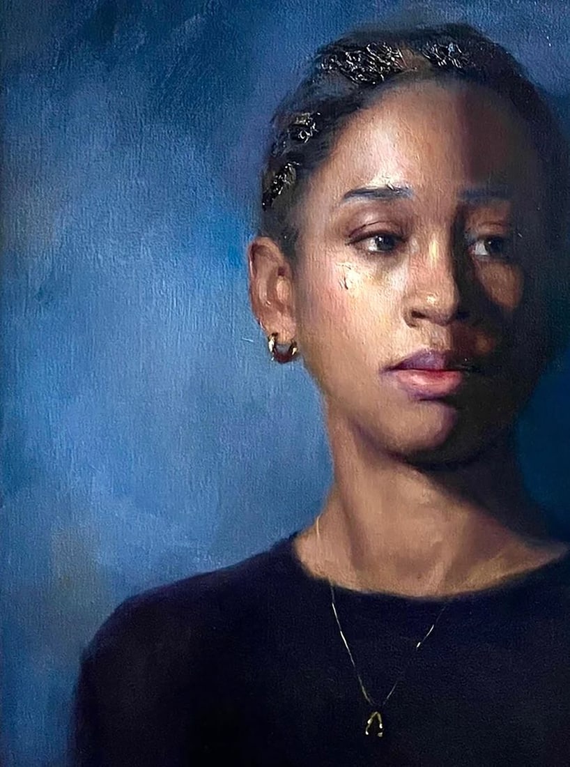 Oil painting Portrait of a girl Ruby Annam Butt - 2