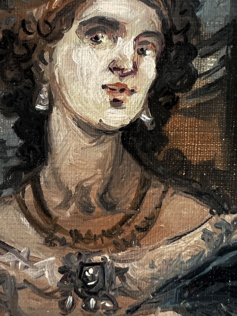 Oil painting Portrait of a noble woman Alexander Litvinov - 2