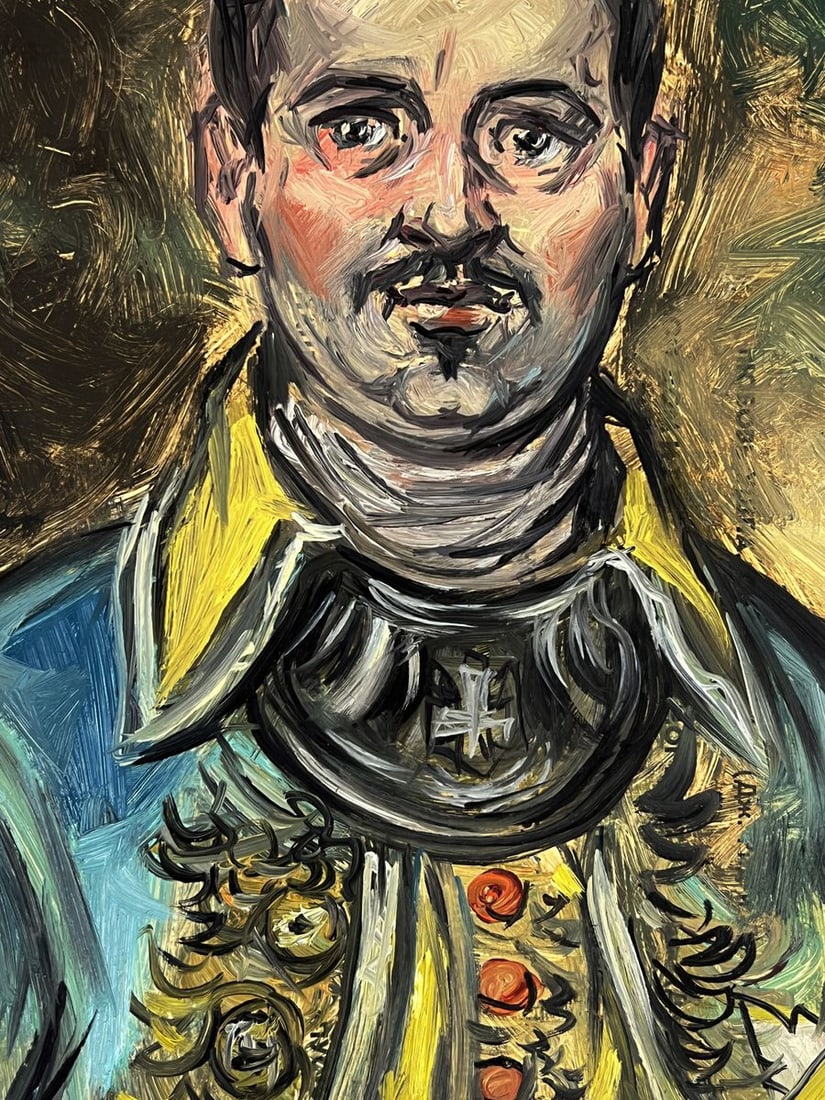 Oil painting A man in a military suit Alexander Litvinov - 2