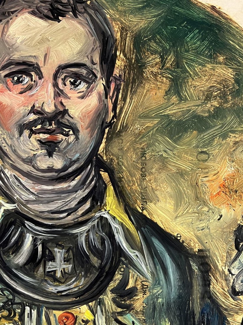 Oil painting A man in a military suit Alexander Litvinov - 9