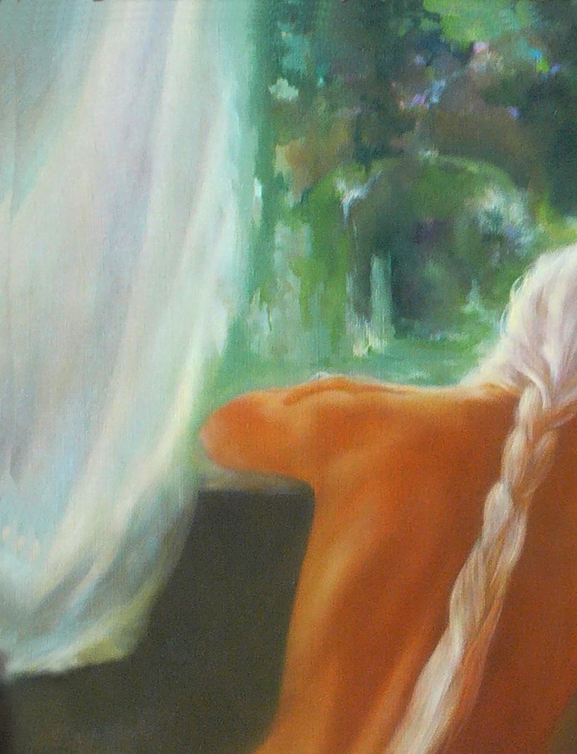 Oil painting Portrait of a Figure girl Vasily Korkishko - 4